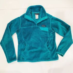 Patagonia Synchilla Snap Neck Fleece Pullover Green women’s  size Small